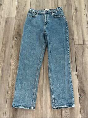 Abercrombie & Fitch 90s Straight Ultra High Rise Jeans Light Wash Womens 29 / 8s